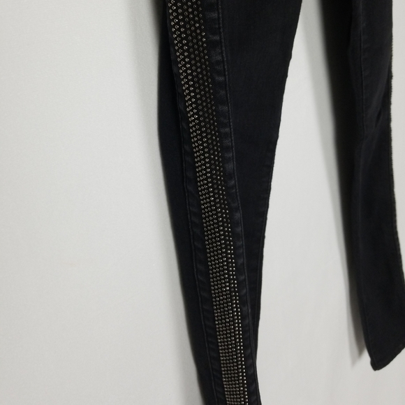 AG The Remi Ankle Studded Strip Sides Skinny Jeans - Picture 11 of 13